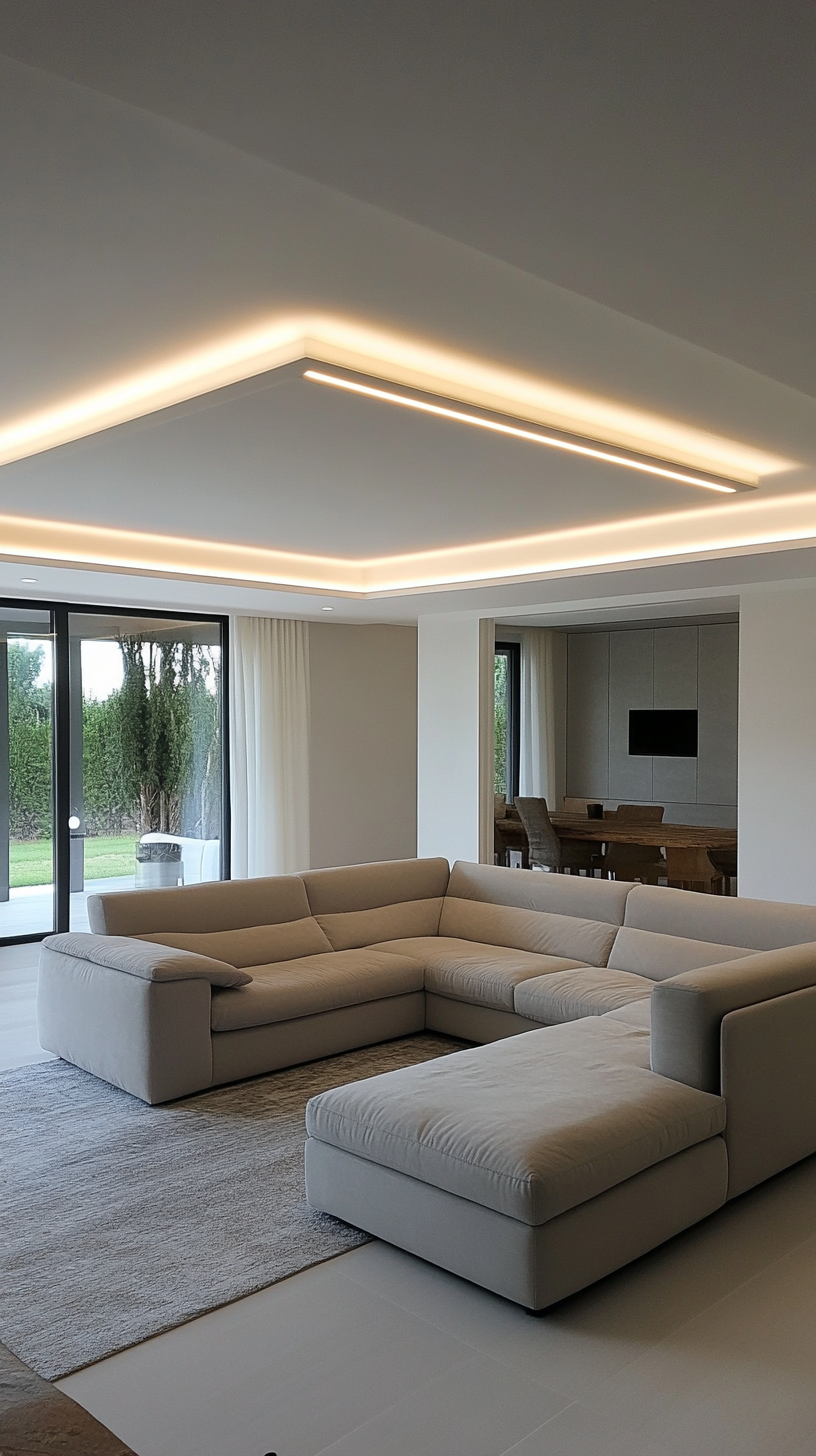 Living room false ceiling design Gharaunda